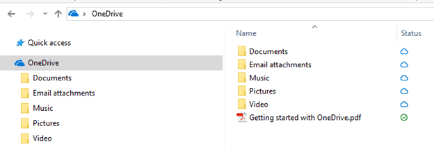 OneDrive Windows Explorer