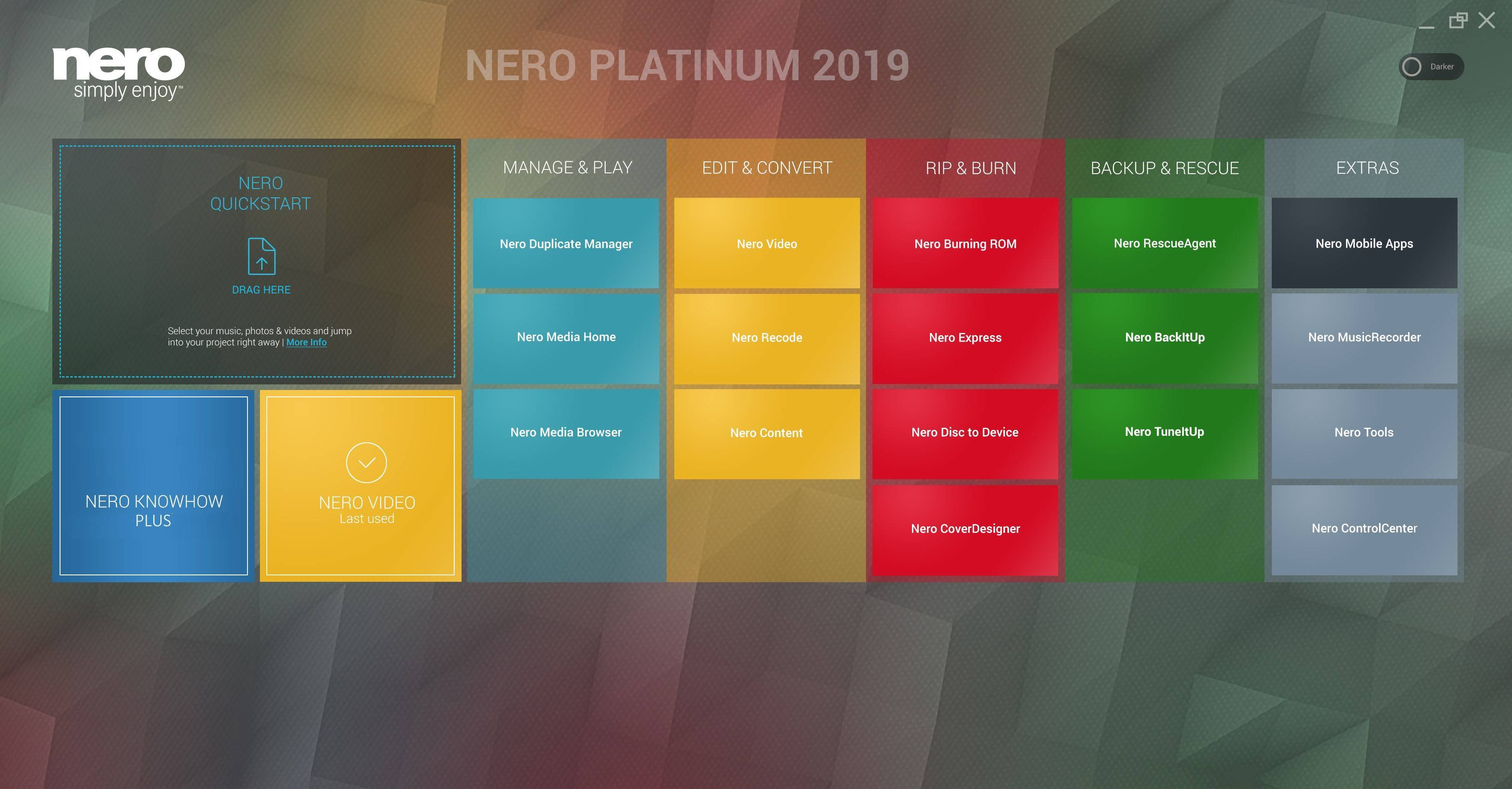 nero 2019 platinum upgrade