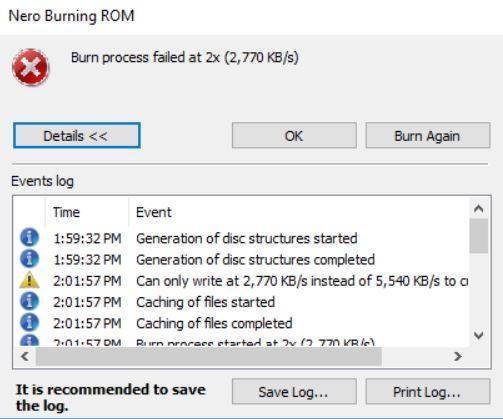 disc burner not found windows 10