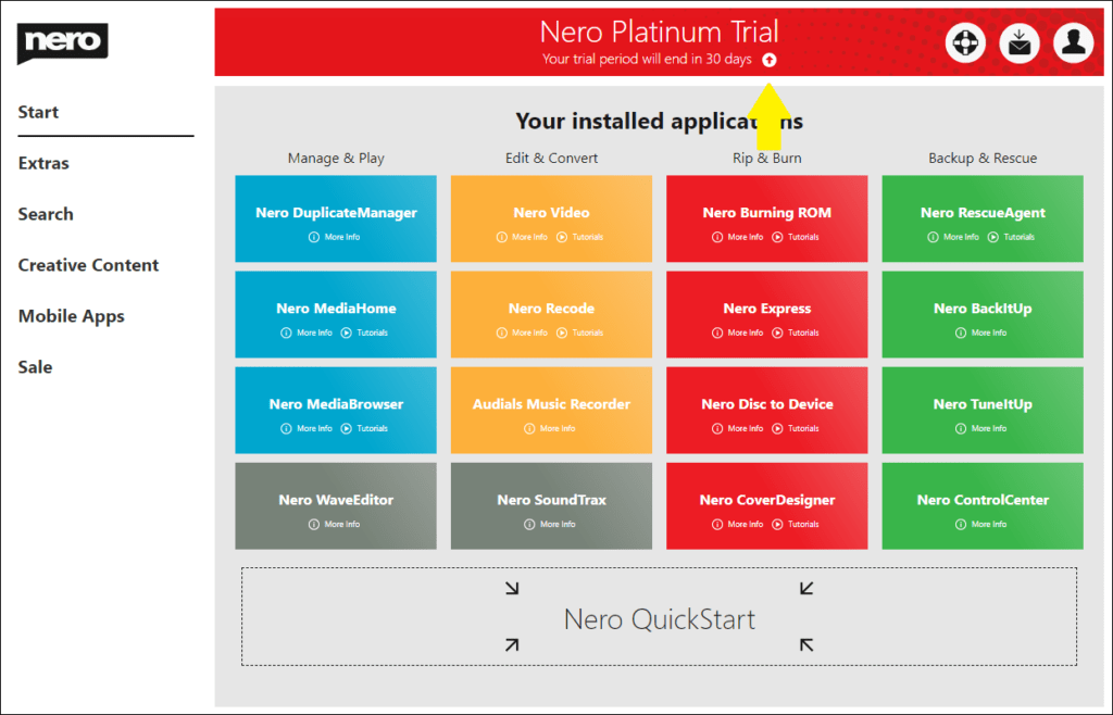 nero 8 trial version download