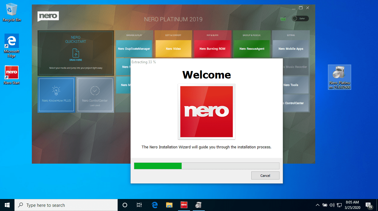 I am a Nero Platinum Suite (Nero Platinum 2019 Subscription) user, how