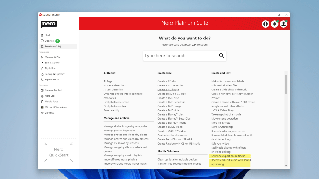 Adding new use cases such as "Split and export music tracks""Record and edit audio with sound optimizing"