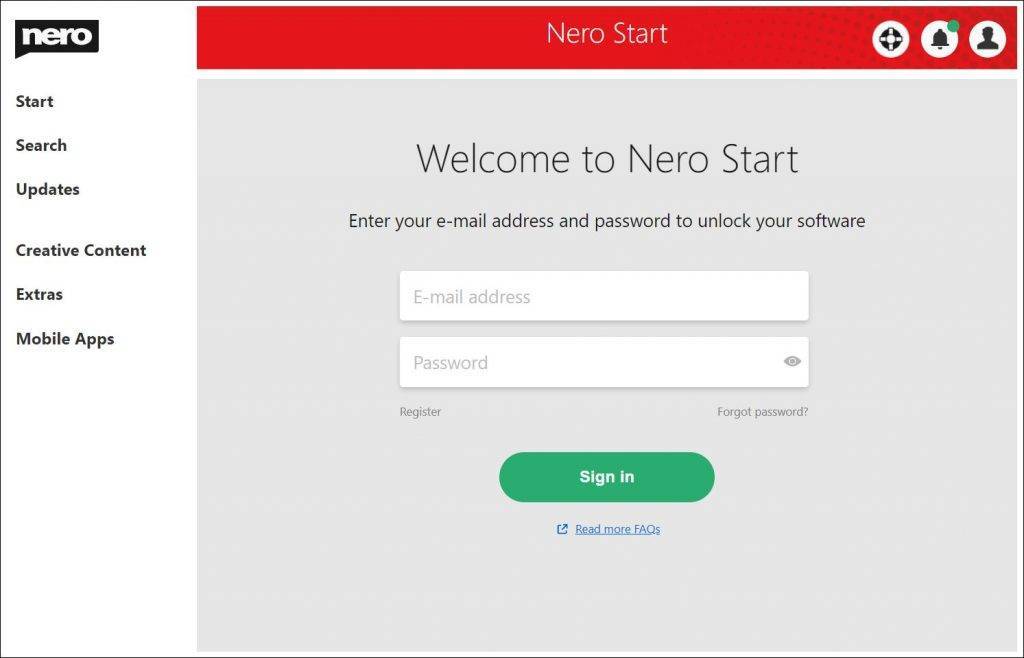 ahead nero 6 update