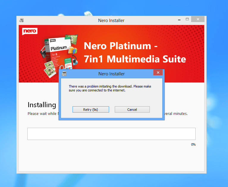 unable to register nero 2014 platinum