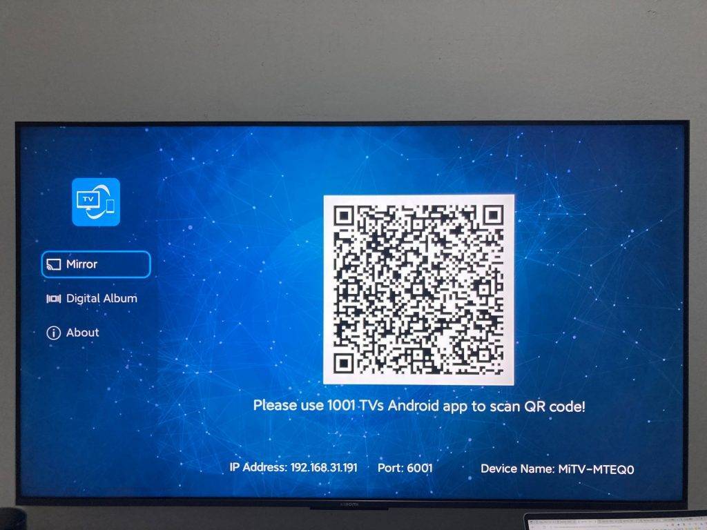1001 TVs TV version specific interface and function display
