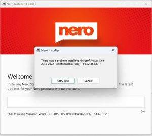 Wie behebt man das VC-Redist-Problem während der Nero-Produktinstallation