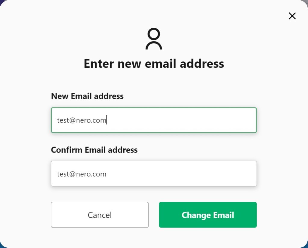 Enter new email