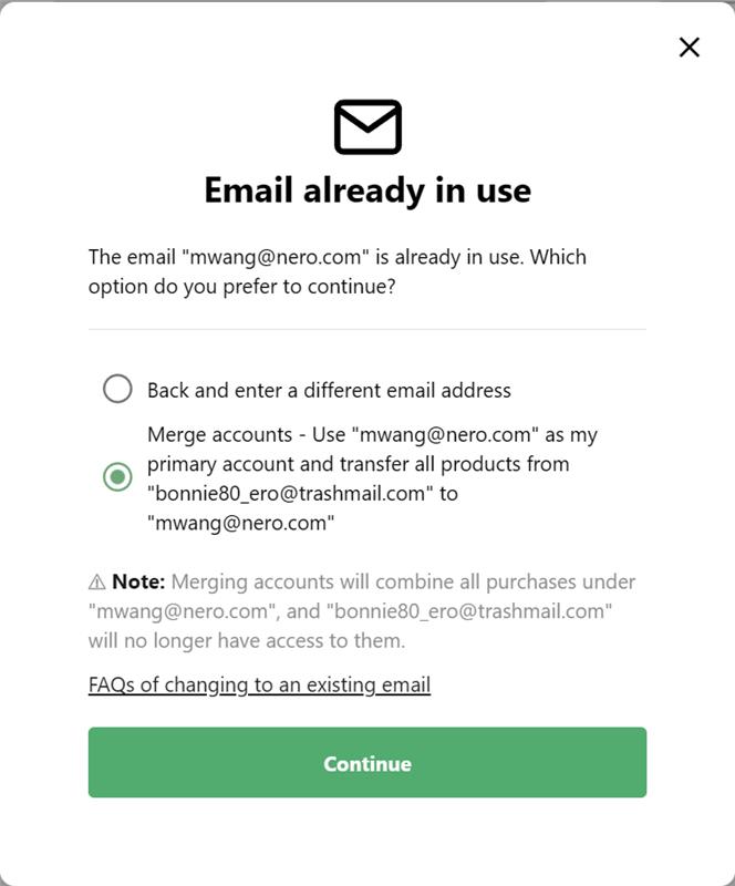 merge account