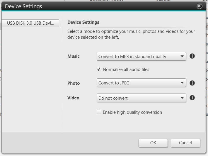 Normalize all audio files in Device Settings